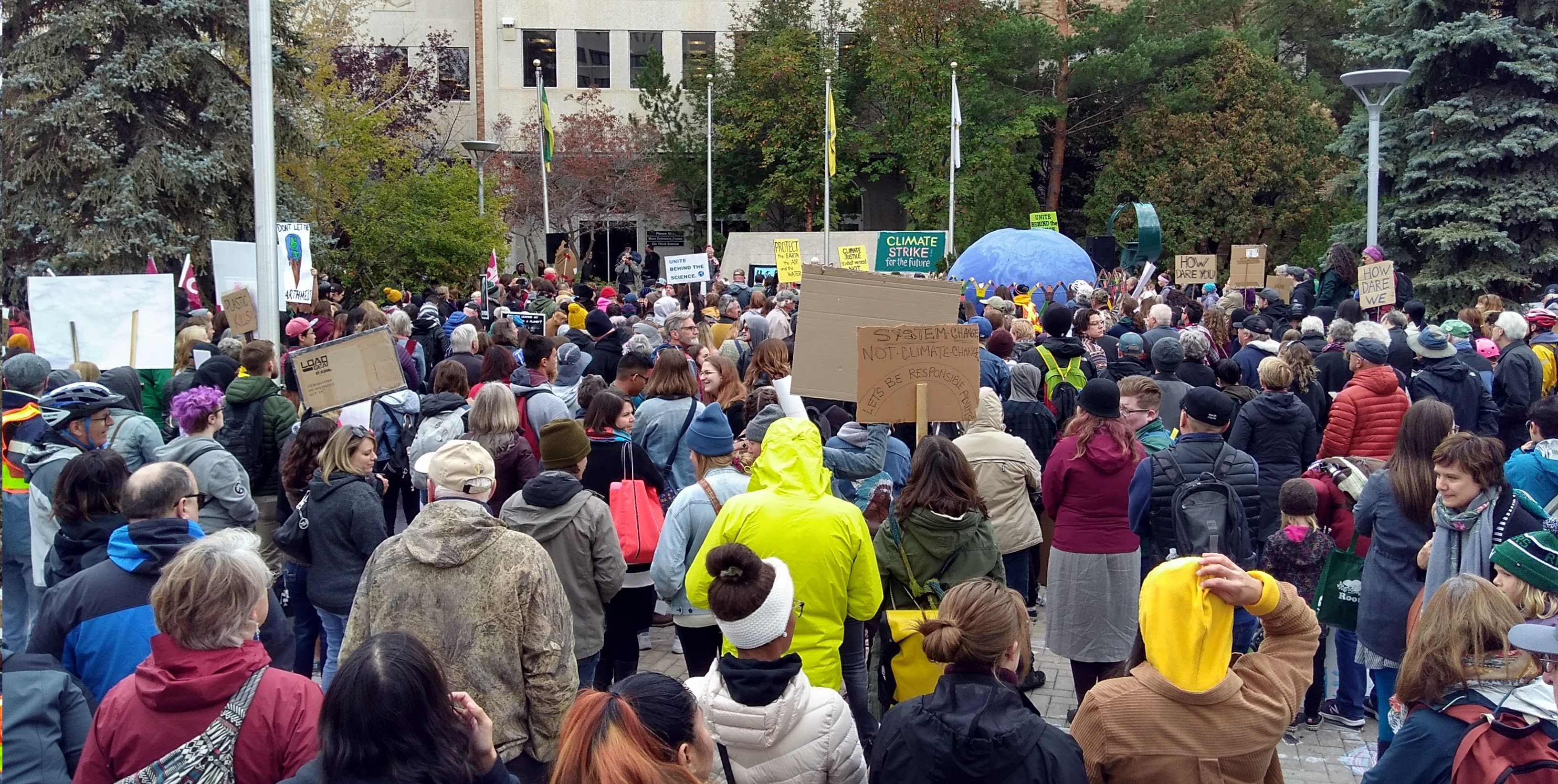Scenes from Saskatoon Climate Strike