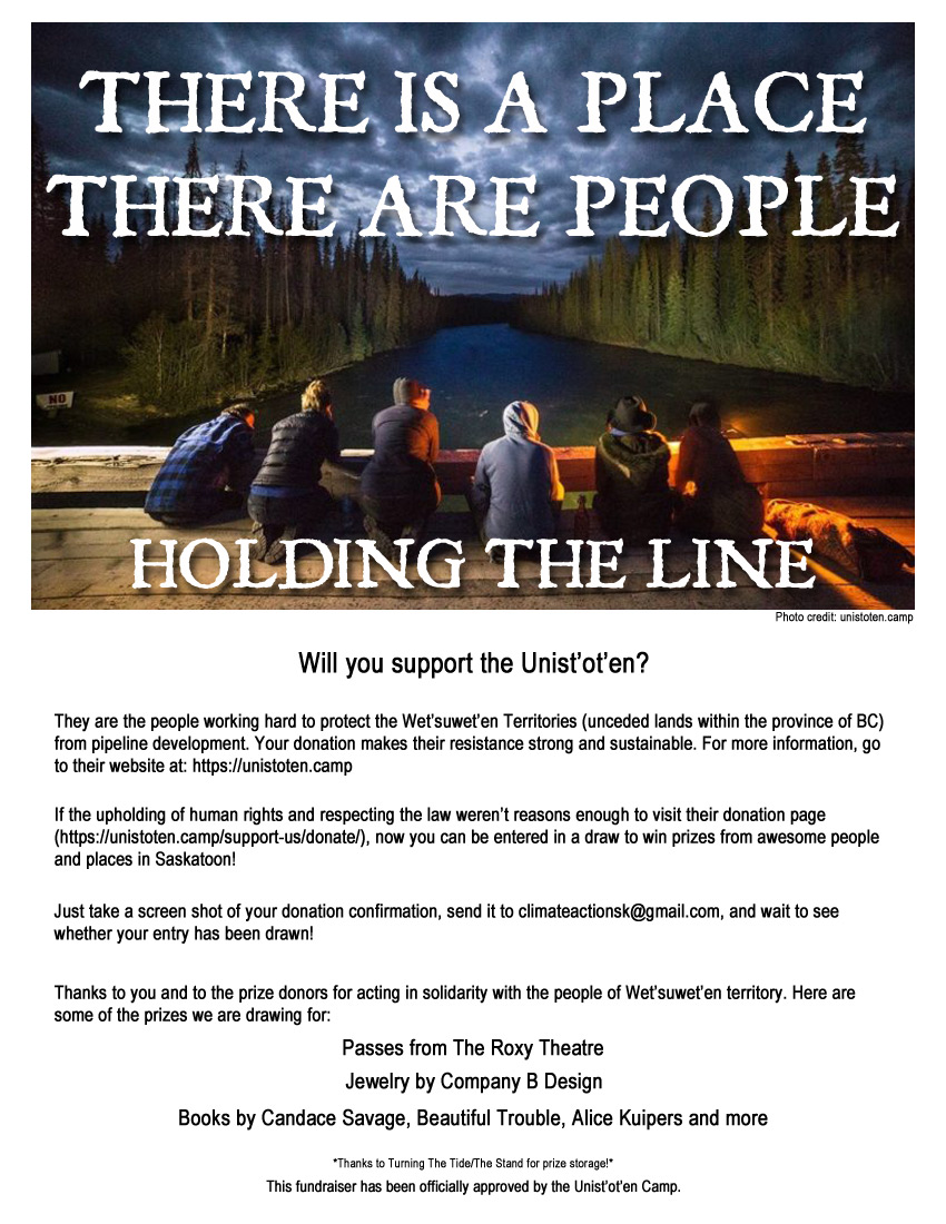 Solidarity with the Unist'ot'en people fundraiser